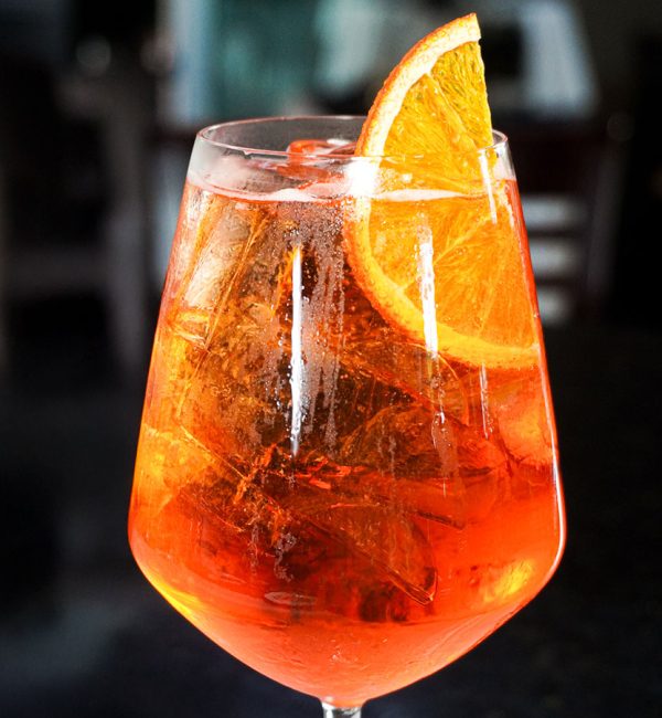 Aperol Spritz cocktail at Il Forno