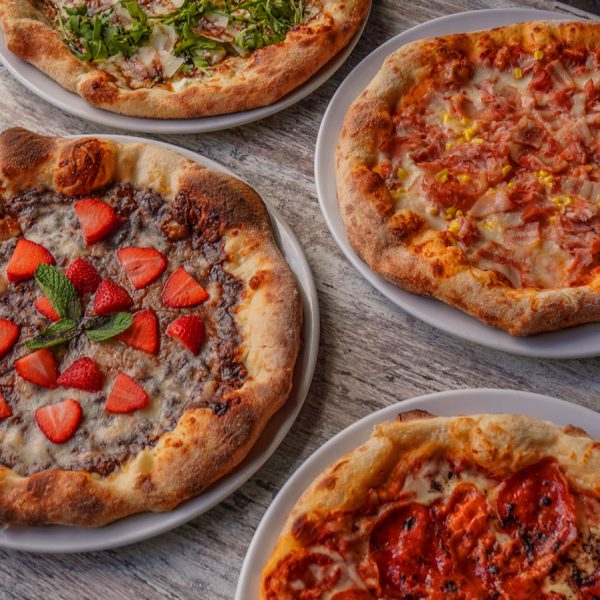 Assorted pizzas at Il Forno
